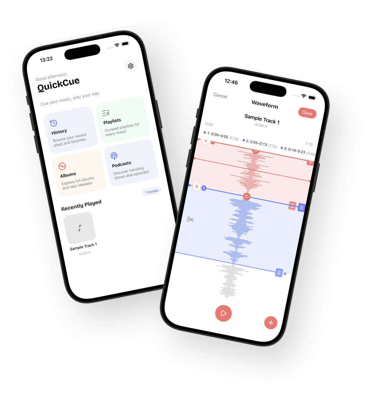 QuickCue app screenshot